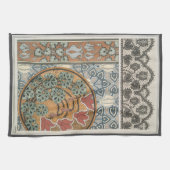 Art nouveau Cyclamen floral Eugene Grasset elegant Geschirrtuch (Horizontal)