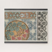 Art nouveau Cyclamen floral Eugene Grasset elegant Puzzle (Horizontal)