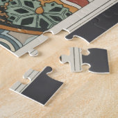 Art nouveau Cyclamen floral Eugene Grasset elegant Puzzle (Seite)