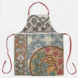 Art nouveau Cyclamen floral Eugene Grasset elegant Schürze