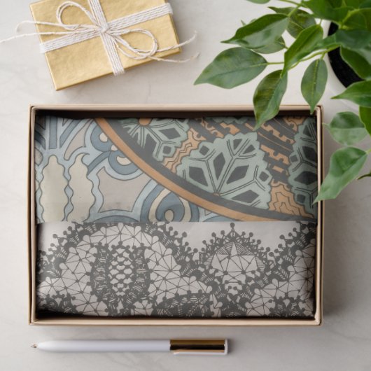 Art nouveau Cyclamen floral Eugene Grasset elegant Seidenpapier (Geschenk)