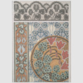 Art nouveau Cyclamen floral Eugene Grasset elegant Seidenpapier (Vorderseite)