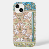 Art Nouveau daffodil Verneui Textilfloralkunst Case-Mate iPhone Hülle (Rückseite)