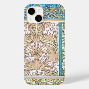 Art Nouveau daffodil Verneui Textilfloralkunst Case-Mate iPhone 14 Hülle
