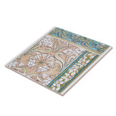 Art Nouveau daffodil Verneui Textilfloralkunst Fliese (Seite)