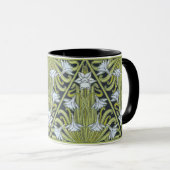 Art Nouveau Daffodis Tasse (VorderseiteRechts)