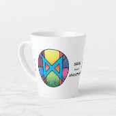 Art Nouveau Dagaz Rune Latte Tasse - AWAKENING! (Linke Ecke)