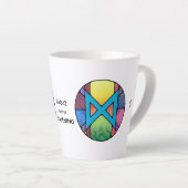Art Nouveau Dagaz Rune Latte Tasse - AWAKENING! (Rechte Ecke)