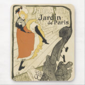 Art Nouveau Dancer Jane Avril, Toulouse Lautrec Mousepad (Vorne)