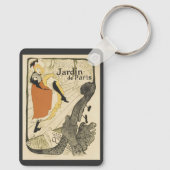 Art Nouveau Dancer Jane Avril, Toulouse Lautrec Schlüsselanhänger (Rückseite)