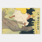 Art Nouveau Dancer Jane Avril von Toulouse Lautrec Geschenkpapier Set (Vorderseite 3)