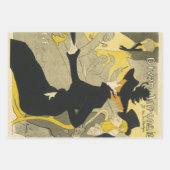 Art Nouveau Dancer Jane Avril von Toulouse Lautrec Geschenkpapier Set (Vorderseite 2)