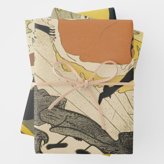 Art Nouveau Dancer Jane Avril von Toulouse Lautrec Geschenkpapier Set (Beispiel)