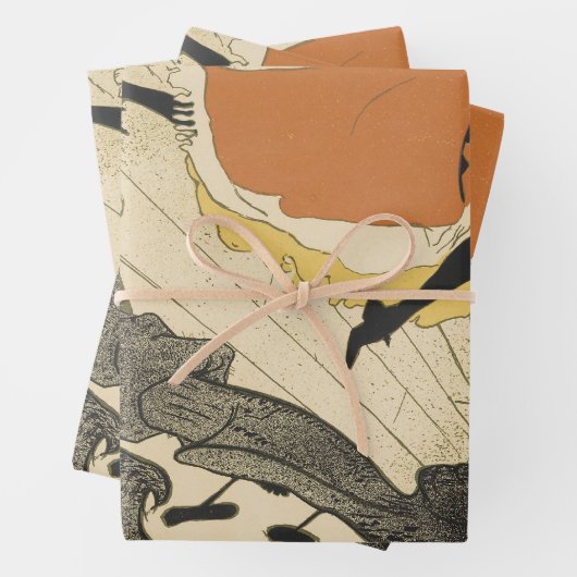 Art Nouveau Dancer Jane Avril von Toulouse Lautrec Geschenkpapier Set (Beispiel)