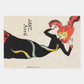 Art Nouveau Dancer Jane Avril von Toulouse Lautrec Geschenkpapier Set (Vorderseite 2)