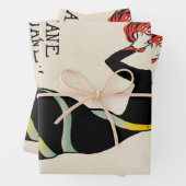 Art Nouveau Dancer Jane Avril von Toulouse Lautrec Geschenkpapier Set (Beispiel)