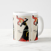 Art Nouveau Dancer Jane Avril von Toulouse Lautrec Jumbo-Tasse (Vorderseite Rechts)