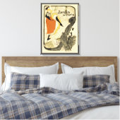 Art Nouveau Dancer Jane Avril von Toulouse Lautrec Leinwanddruck (Insitu (Schlafzimmer))