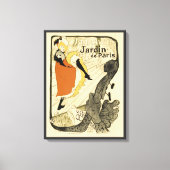 Art Nouveau Dancer Jane Avril von Toulouse Lautrec Leinwanddruck (Vorderseite)