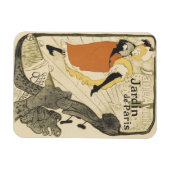 Art Nouveau Dancer Jane Avril von Toulouse Lautrec Magnet (Horizontal)