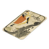 Art Nouveau Dancer Jane Avril von Toulouse Lautrec Magnet (Linke Seite)