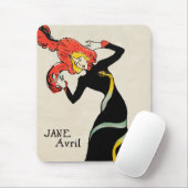 Art Nouveau Dancer Jane Avril von Toulouse Lautrec Mousepad (Mit Mouse)