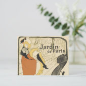 Art Nouveau Dancer Jane Avril von Toulouse Lautrec Postkarte (Stehend Vorderseite)