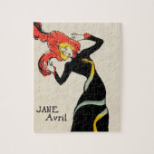 Art Nouveau Dancer Jane Avril von Toulouse Lautrec Puzzle (Vertikal)