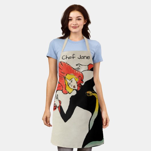 Art Nouveau Dancer Jane Avril von Toulouse Lautrec Schürze (Getragen)