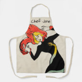 Art Nouveau Dancer Jane Avril von Toulouse Lautrec Schürze (Vorderseite)