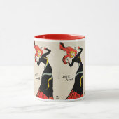 Art Nouveau Dancer Jane Avril von Toulouse Lautrec Tasse (Zentrum)