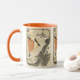 Art Nouveau Dancer Jane Avril von Toulouse Lautrec Tasse