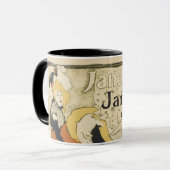 Art Nouveau Dancer Jane Avril von Toulouse Lautrec Tasse (Vorderseite Links)