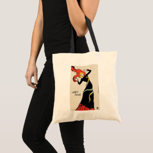 Art Nouveau Dancer Jane Avril von Toulouse Lautrec Tragetasche