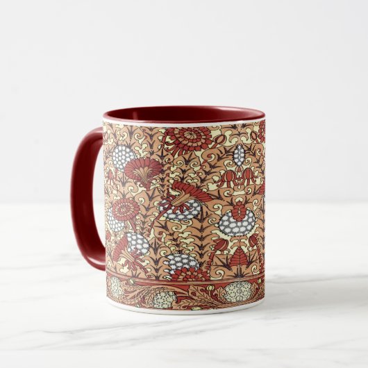 Art Nouveau Dandelprint Tasse (Vorderseite Links)