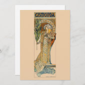 Art Nouveau Dankeskarte (Vorne/Hinten)