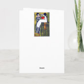 Art Nouveau Dankeskarte (Rückseite)