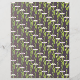 Art Nouveau dark Ipomoea Tapete