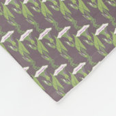 Art Nouveau dark Ipomoea Tapete Fleecedecke (Ecke)