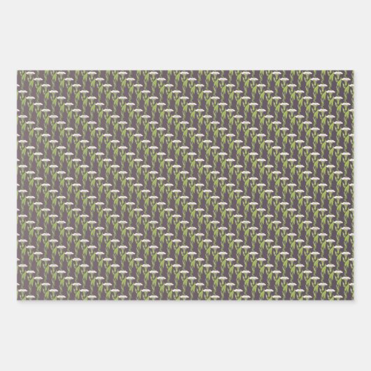 Art Nouveau dark Ipomoea Tapete Geschenkpapier Set (Vorderseite 2)