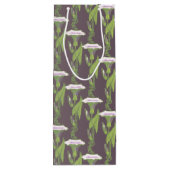 Art Nouveau dark Ipomoea Tapete Geschenktüte Für Weinflaschen (Rückseite)