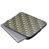 Art Nouveau dark Ipomoea Tapete Laptopschutzhülle (Vorne Knopf)