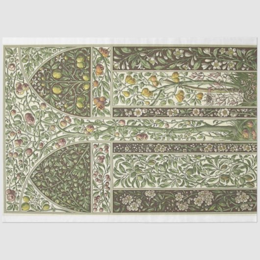 Art Nouveau Decorative Lemon Deko Papier (Vorderseite)