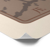 Art Nouveau Deer Furry Poster (Ecke)