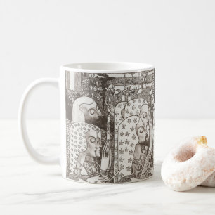 Art Nouveau Delighted Gouda Jan Toorop Kaffeetasse