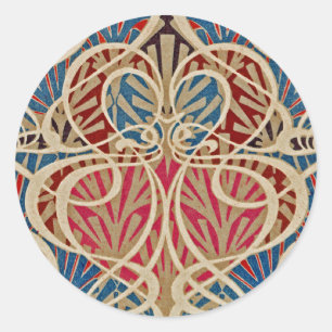 Art Nouveau Design #10 im Emporio Moffa Runder Aufkleber
