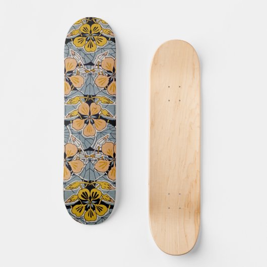 Art Nouveau Design #10 @ VictoriaShaylee Skateboard (Vorderseite)