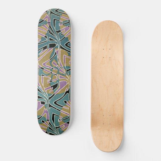 Art Nouveau Design #11 @ VictoriaShaylee Skateboard (Vorderseite)