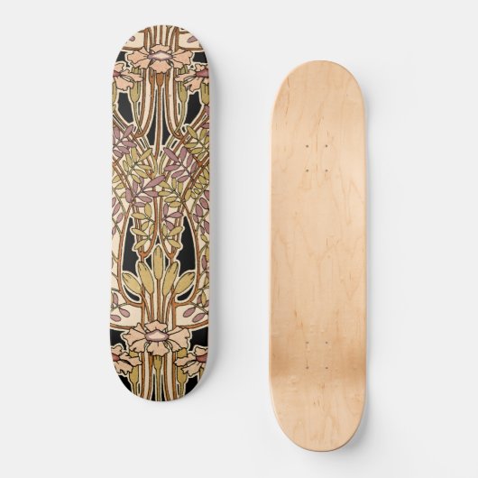 Art Nouveau Design #9 @ VictoriaShaylee Skateboard (Vorderseite)