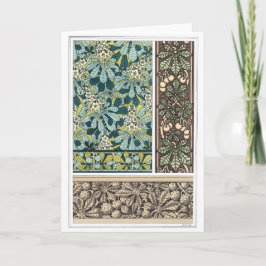 Art Nouveau Design Blank Note Card Karte